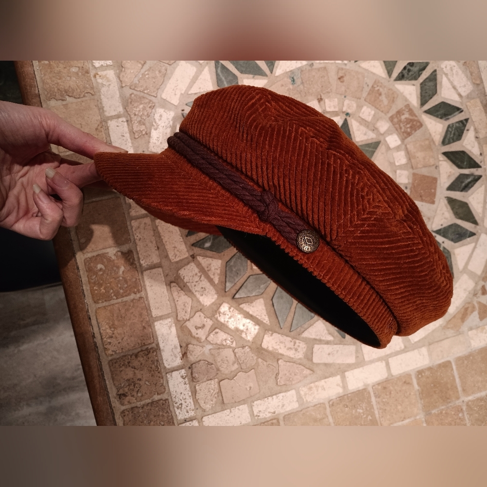 Brixton Rust Corduroy Newsboy Cap
